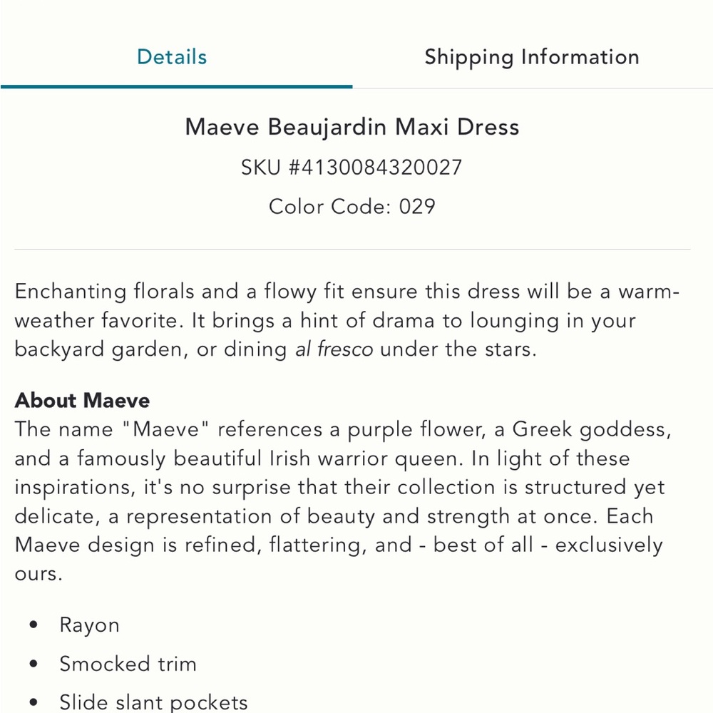 Maeve Anthropologie Beaujardin EUC Multicolor Floral Maxi Dress - Picture 4 of 8